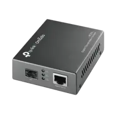 Convertidor Fibra Óptica Monomodo o Multimodo   1 Puerto SFP 1000 Mbps   1 Puerto RJ45 10 100 1000 Mbps   Plug and P