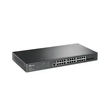 Switch Omada SDN Administrable   24 puertos Gigabit y 4 puertos SFP   Funciones sFlow QinQ y QoS   Administración c