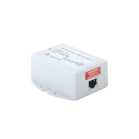 Inyector POE para Aplicación Solar Entrada 9-36 Vcc Salida en 48 Vcc 802.3 af 10 100 1000 Mbps hasta 17 Watts