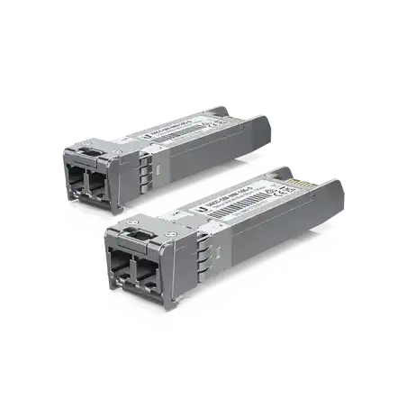 UFiber Módulo SFP+ 10G transceptor MiniGibic MultiModo 10 Gbps distancia 300m conectores LC paquete de 2 piezas