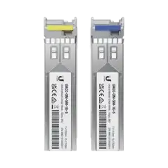 UFiber Módulo SFP transceptor MiniGibic MonoModo 1.25 Gbps distancia 3km Simplex un conector LC incluye 2 tranc