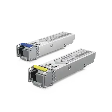 UFiber Módulo SFP transceptor MiniGibic MonoModo 1.25 Gbps distancia 3km Simplex un conector LC incluye 2 tranc