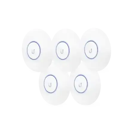 Paquete de 5 Access Point UniFi doble banda 802.11ac MIMO 2X2 soporta 100 clientes hasta 867 Mbps para interior