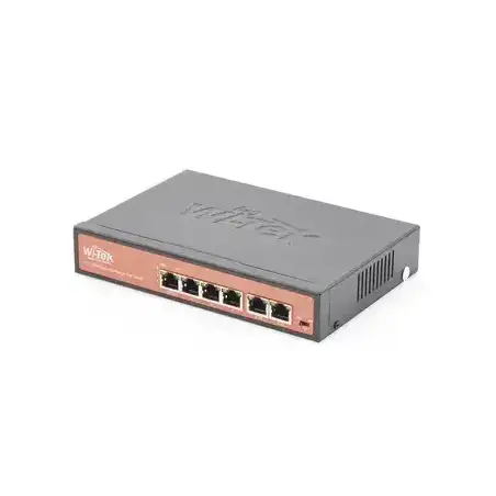 Switch PoE No administrable   PoE de Largo Alcance Hasta 250m   4 Puertos PoE 10 100Mbps (Puerto 1 Hasta 60W Puerto