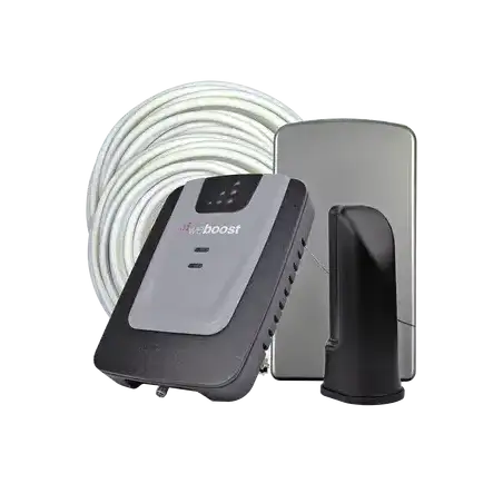 Kit repetidor Doble Banda para cobertura celular especial para 3G (H+) y 2G (E) cubre áreas de hasta 150m². 60 dB