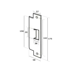 Contra para Cerradura Abloy (ABLEL410)