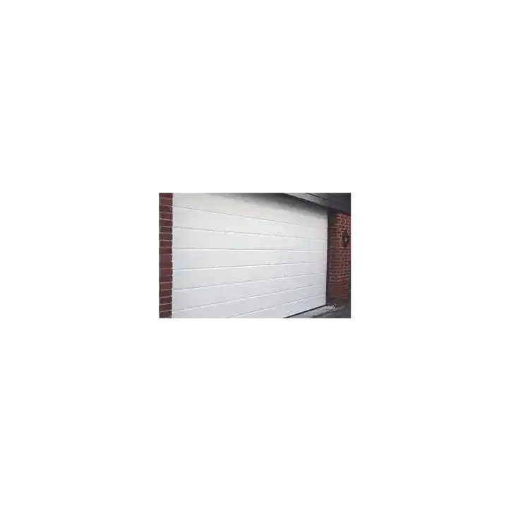 Puerta de Garage de Alta Calidad Linea Central Color Blanco 14X8 pies AISLADA Estilo Americana. Puerta de Garage de Alta Calidad Linea Central Color Blanco 14X8 pies AISLADA Estilo Americana.