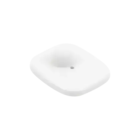 Paquete de 100 Tags RF Para Ropa Tipo Mini Square Color Blanco