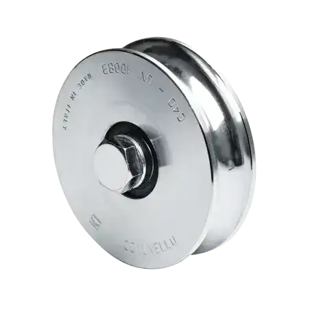 Rueda de 10 cm SIN Soporte   Soporta hasta 425 kg   Canal Tipo U