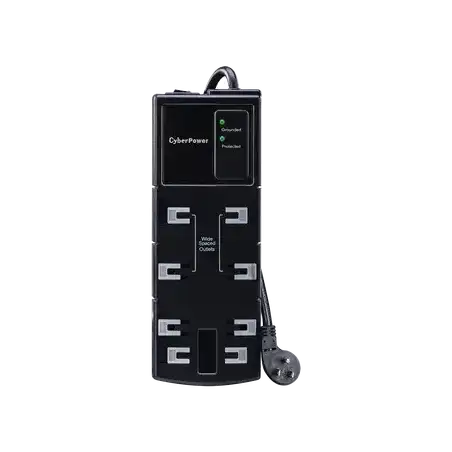 Multicontacto Con Supresor de Picos Voltaje de Entrada 125 Vca NEMA 5-15P Con 8 Salidas NEMA 5-15R 1800 Joules