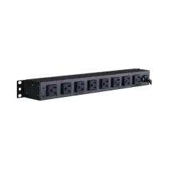 PDU Básico Para Distribución de Energía Con 8 Tomas NEMA 5 15R Traseras 1UR 15 Amp 120 Vca