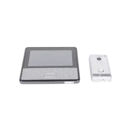 KIT DE VIDEOPORTERO IP COLOR NEGRO Apertura con app Súper elegante Monitor WIFI soporta 4 monitores y 2 fren