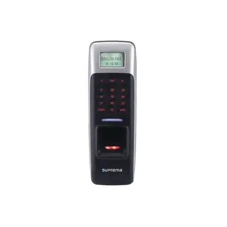 BioLite Net Lector de Huella con Teclado y Proximidad (13.56MHz Mifare DesFire) Protección IP65   Uso con BioStar 2