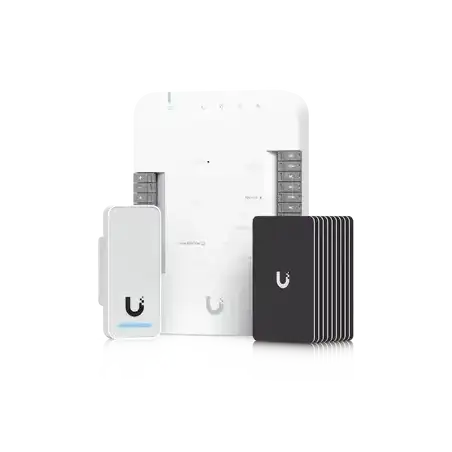 UniFi Access Kit de Inicio Gen 2 Incluye Hub para conexiones lector NFC y movimiento   10 tarjetas de acceso   siste