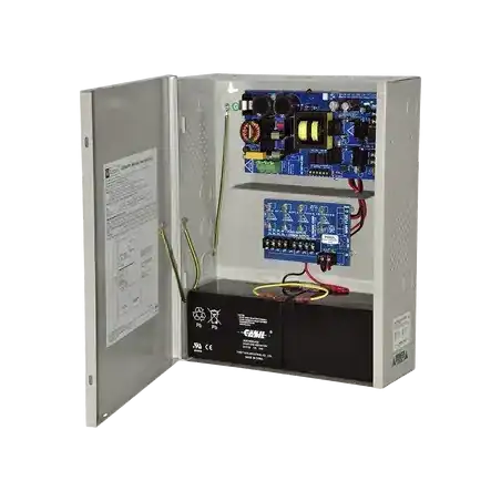 Fuente de alimentación de 24 Vcd  10 A   Con capacidad de baterías de respaldo   1 salida   Requieren baterías   Vol