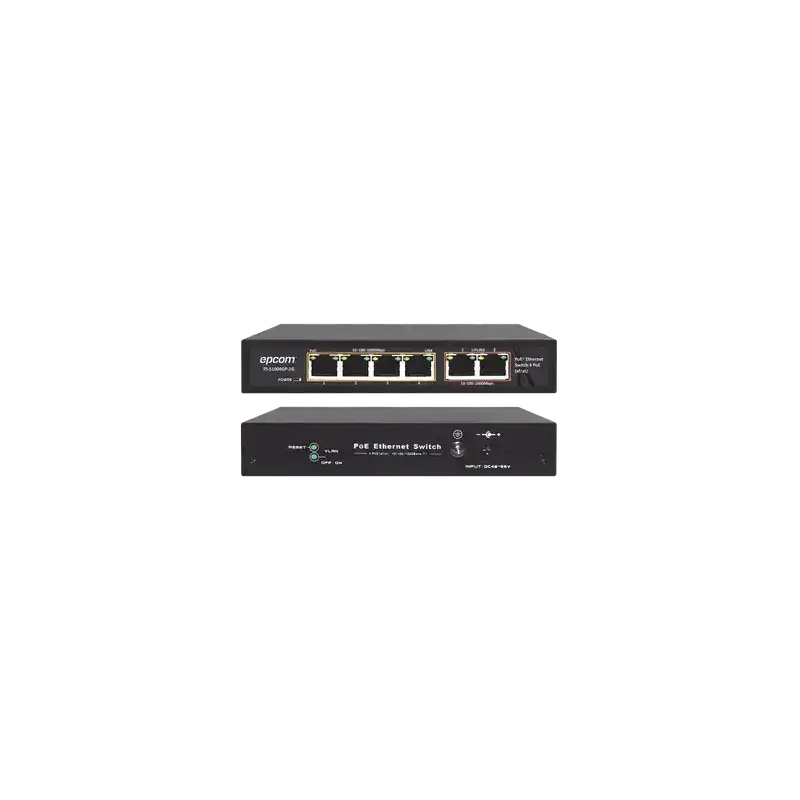 Switch PoE 100 Metros PoE 4 puertos 802.3af at 10 100 1000 Mbps + 2 puerto uplink Switch PoE 100 Metros PoE 4 puertos 802.3af at 10 100 1000 Mbps + 2 puerto uplink