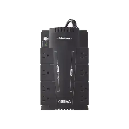 UPS de 425 VA 255 W Topología Standby Entrada 120 Vca NEMA 5 15P Tipo Gabinete Compacto Con 8 Tomas NEMA 5 15R