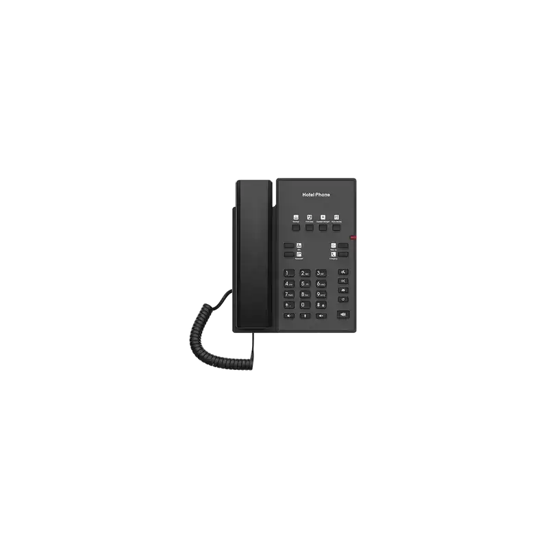 Teléfono IP para Hotelería profesional con 8 teclas programables para servicio rápido plantilla personalizable con