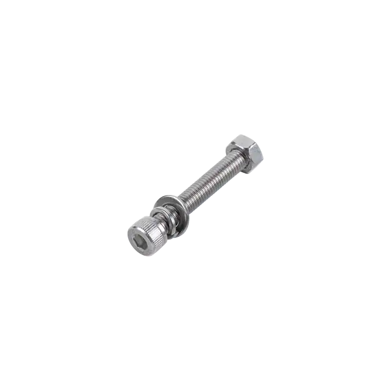 1 Tornillo Allen Milimétrico de Acero Inoxidable M8 1.25 x 55 Con 1 Tuerca 1 Arandela de Presión y 1 Plana Para 1 Tornillo Allen Milimétrico de Acero Inoxidable M8 1.25 x 55 Con 1 Tuerca 1 Arandela de Presión y 1 Plana Para