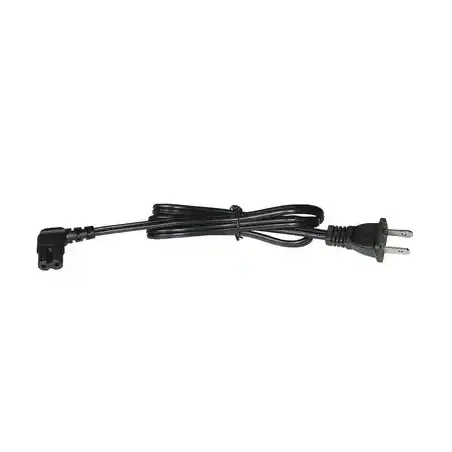 Cable de Alimentación Eléctrica para 120 240 Vca 1 Metro 2 Clavijas tipo Americano Conector en Forma tipo L