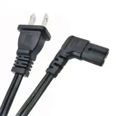Cable de Alimentación Eléctrica para 120 240 Vca 1 Metro 2 Clavijas tipo Americano Conector en Forma tipo L|EPCOM POWERLINE|Para Alimentación y Electricidad