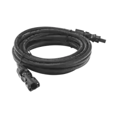 Cable Fotovoltaico 2.5 m Negro Calibre 10 AWG con Terminales MC4 en Ambos Extremos