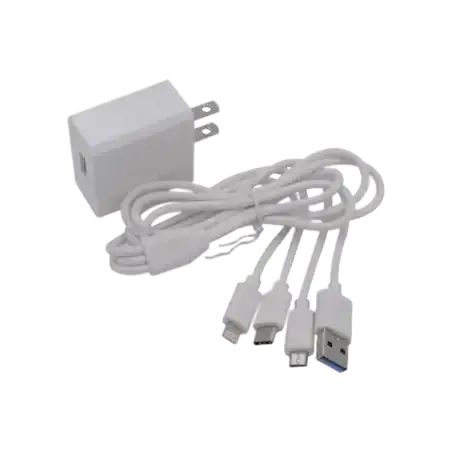 Cargador de pared USB de 5 Vcc 2A   Multi puertos   USB C   Micro USB   Tipo C   Lightning (iPhone)   Extensión de c