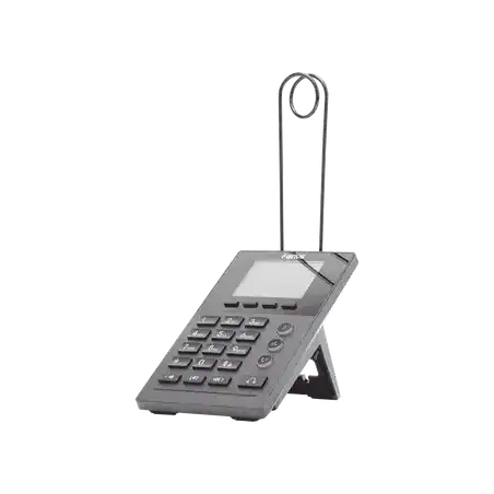 Teléfono IP para Call Center para 2 lineas SIP con soporte para diadema pantalla LCD de 2.8 pulgadas a color PoE