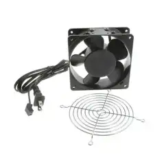 Ventilador Axial Compacto de 4 Pulgadas 100 CFM 115 Vca De Acero Color Negro
