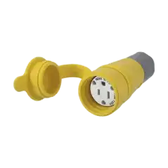 Conector Hermético   15 A 125 V CA   2 Polos 3 Hilos  NEMA 5 15 R  Color Amarillo.