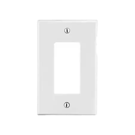 Tapa para Contacto Rectangular Color Blanco.