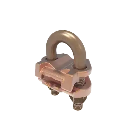 Conector Mecánico para Cable Calibre 2 0 AWG a 250 KCMIL   Paralelo o 90 grados  a Tubo de 3 8 o Varilla de 5 8   3