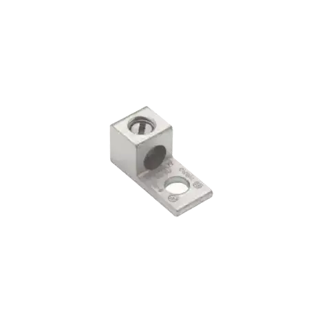 Terminal Universal de Aluminio Estañado  1 Orificio para Calibre  14  2 AWG   Perno de 1 4   Para Conductores de AL