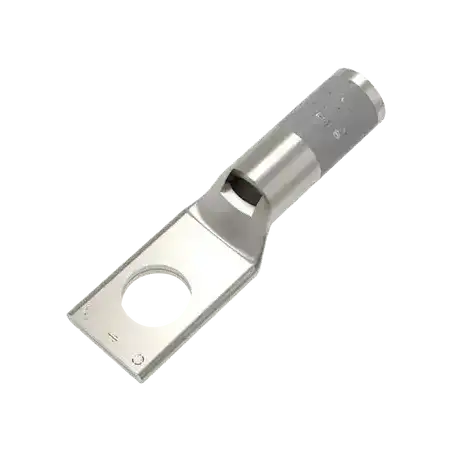 Zapata Terminal de Compresión BURNDY para Tornillo de 1 4 y Calibre 4 AWG.