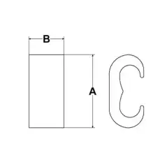 Conector Mecánico tipo YGHC C compresión en forma C para calibre mínimo 1 tre 2 0 tre y conductor máximo 6 sol 2