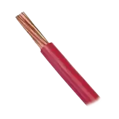 Cable Eléctrico de Cobre Recubierto THW LS Calibre 4 AWG 19 Hilos Color Rojo (100 metros)