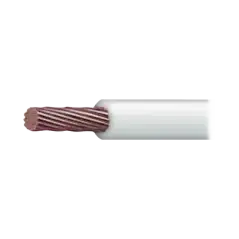 ( SSLU13 ) Cable Eléctrico 10 awg  color blancoConductor de cobre suave cableado. Aislamiento de PVC autoextinguible
