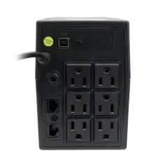 UPS 800VA 480 W Línea Interactiva 120Vca   6 tomas 5 15R (4 Respaldadas)   Regulación de Voltaje   Protección RJ45