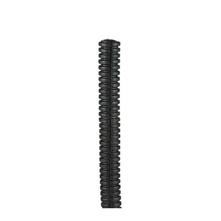 Tubo Corrugado Abierto para Protección de Cables .38in (9.7 mm) de Diámetro 30.5 m de Largo Color Negro