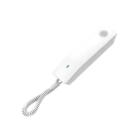Teléfono IP Hotelero 2 líneas SIP con 2 cuentas codec Opus IPV4 IPV6 color blanco con gestión en la nube GDMS