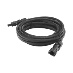 Cable Fotovoltaico 2.5 m Negro Calibre 10 AWG con Terminales MC4 en Ambos Extremos