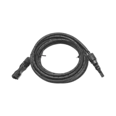 Cable Fotovoltaico 2.5 m Negro Calibre 10 AWG con Terminales MC4 en Ambos Extremos