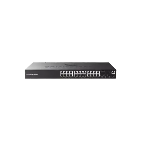 Switch Gigabit Administrable   24 puertos 10 100 1000 Mbps + 4 Puertos SFP Uplink   Compatible con GWN Cloud.