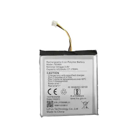 Batería de Respaldo para Panel de Alarma Hikvision   4520 mAh   Compatible con Paneles AX PRO   AX HUB   Hibrido Ver