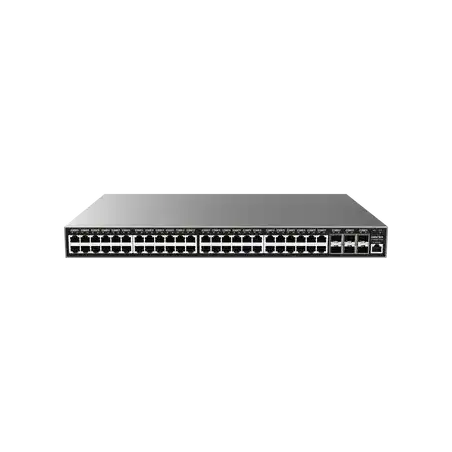 Switch Gigabit  Administrable   48 puertos 10 100 1000 Mbps + 6 Puertos SFP+   Compatible con GWN Cloud.