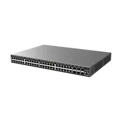 Switch Gigabit PoE+ Administrable   48 puertos 10 100 1000 Mbps + 6 Puertos SFP+   Hasta 400W   Compatible con GWN C
