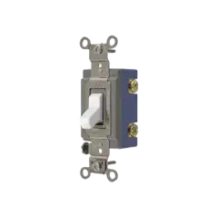 Interruptor de Palanca 15 A 120 277 V CA  Unipolar   Grado Industrial  Uso Extra Pesado   Cableado Lateral y Posteri