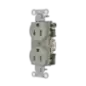 Contacto Dúplex Conexión a Tierra Aislada 15 A 125 V 2 Polos 3 Hilos Color Gris Nema 5 15R Grado Comercial. Contacto Dúplex Conexión a Tierra Aislada 15 A 125 V 2 Polos 3 Hilos Color Gris Nema 5 15R Grado Comercial.