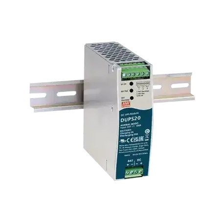 UPS PARA CD   24VCD 20A   RIEL DIN   PARA BATERÍAS DE 4 A 135 AH