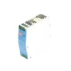 Fuente de poder industrial de 120 W salida 12 Vcc entrada 90 a 264 VCA para montaje en riel DIN